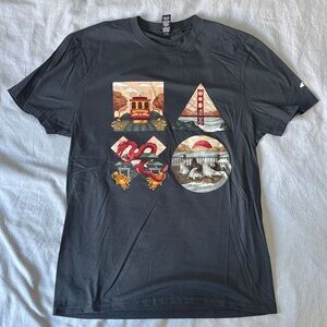 Graphic Print Black T-Shirt